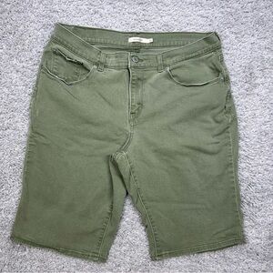 Levi's Olive Green Women's Bermuda Shorts